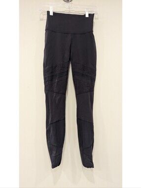 Lululemon Wunder Under High Rise Tight Mix And Mesh 28" Black Size 4